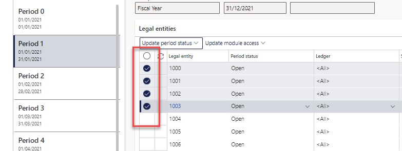 Close a period for posting in D365 Finance