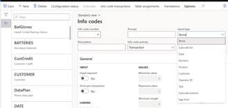 Configure info codes - Commerce Part 6