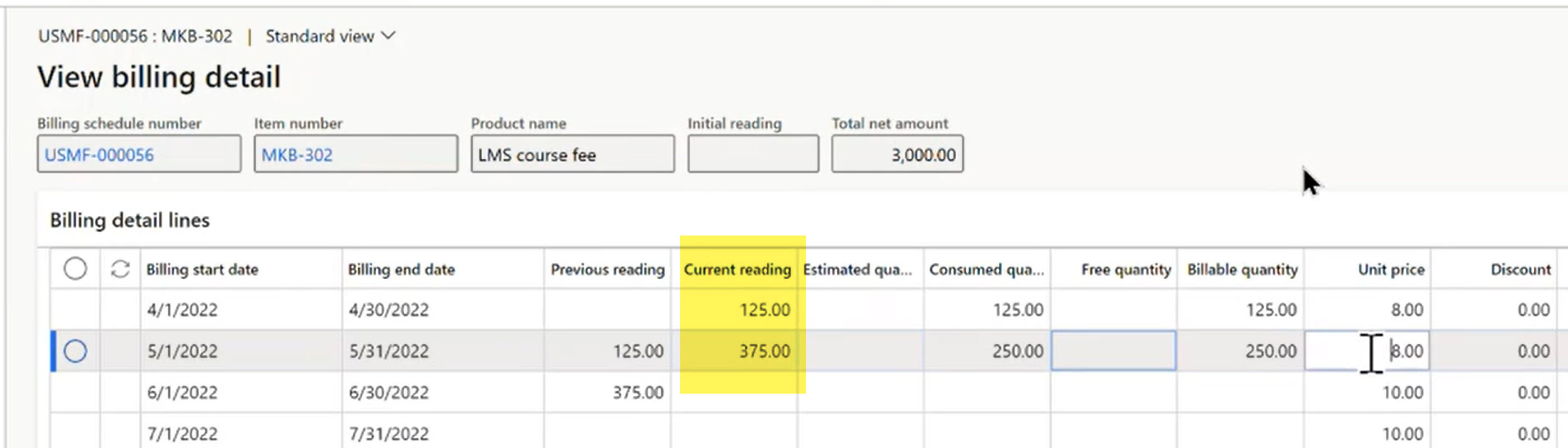 ViewBillingusage