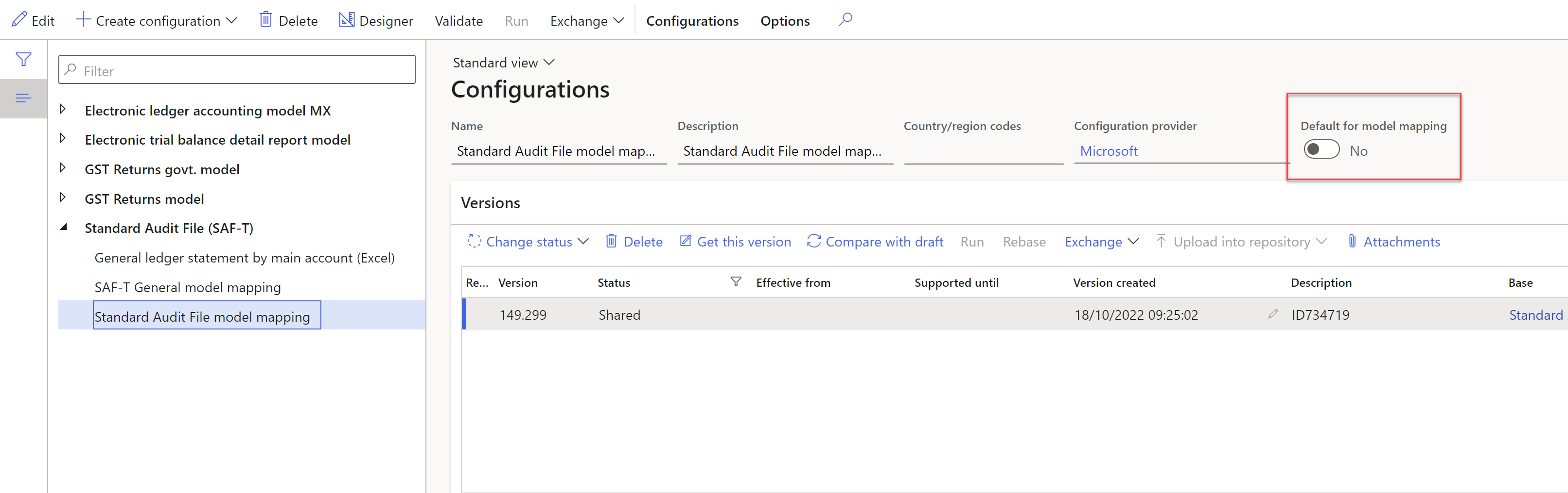 ER configurations